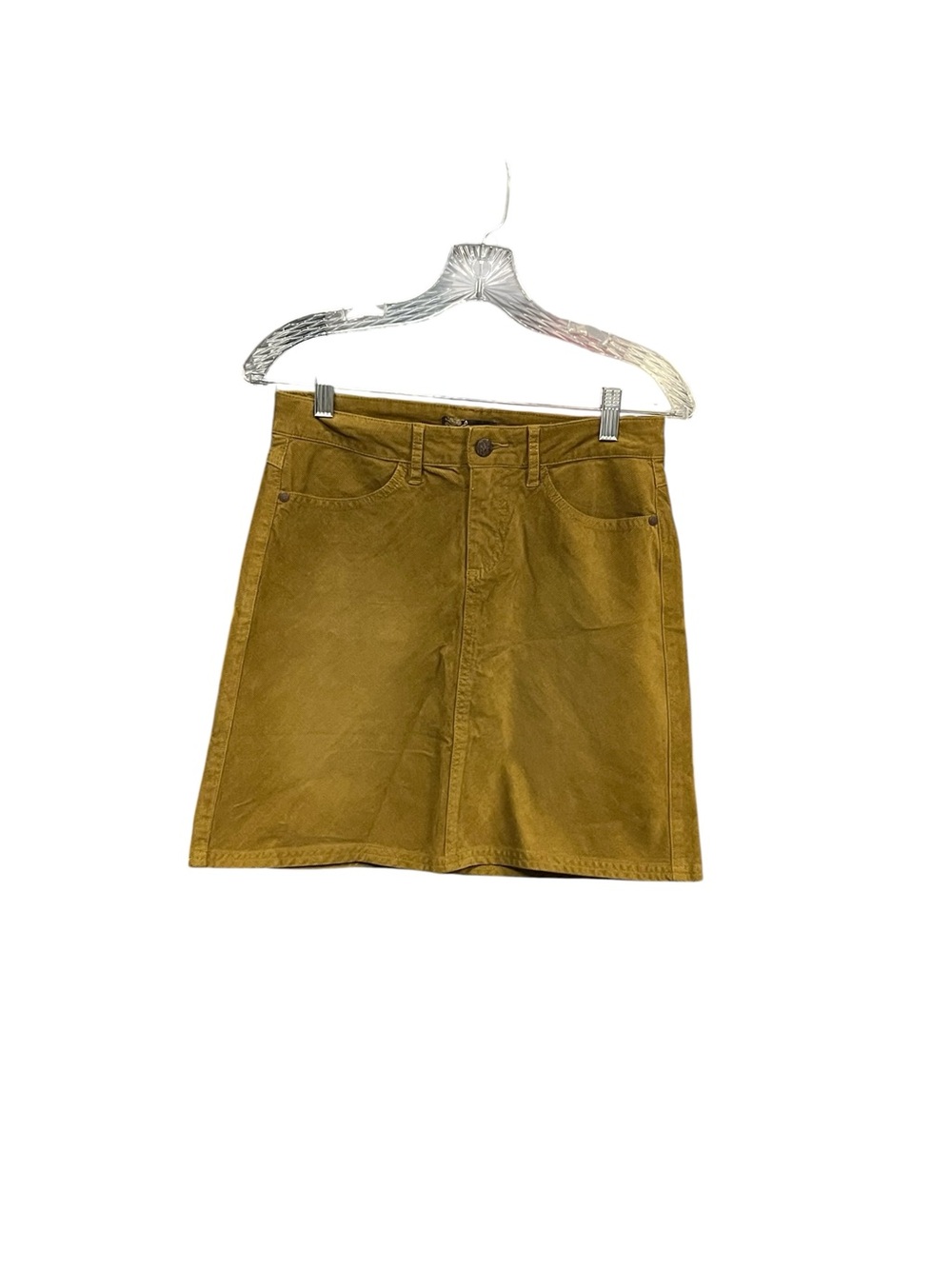 prAna Tris Organic Cotton Mini Skirt Women’s Size 2 Olive Stretch Utility